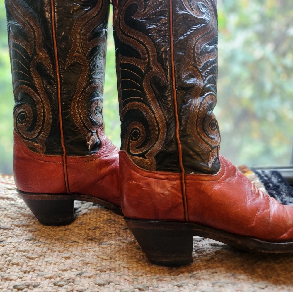 Vintage Larry Mahan Tall Cowboy Boots - Picture 4 of 12